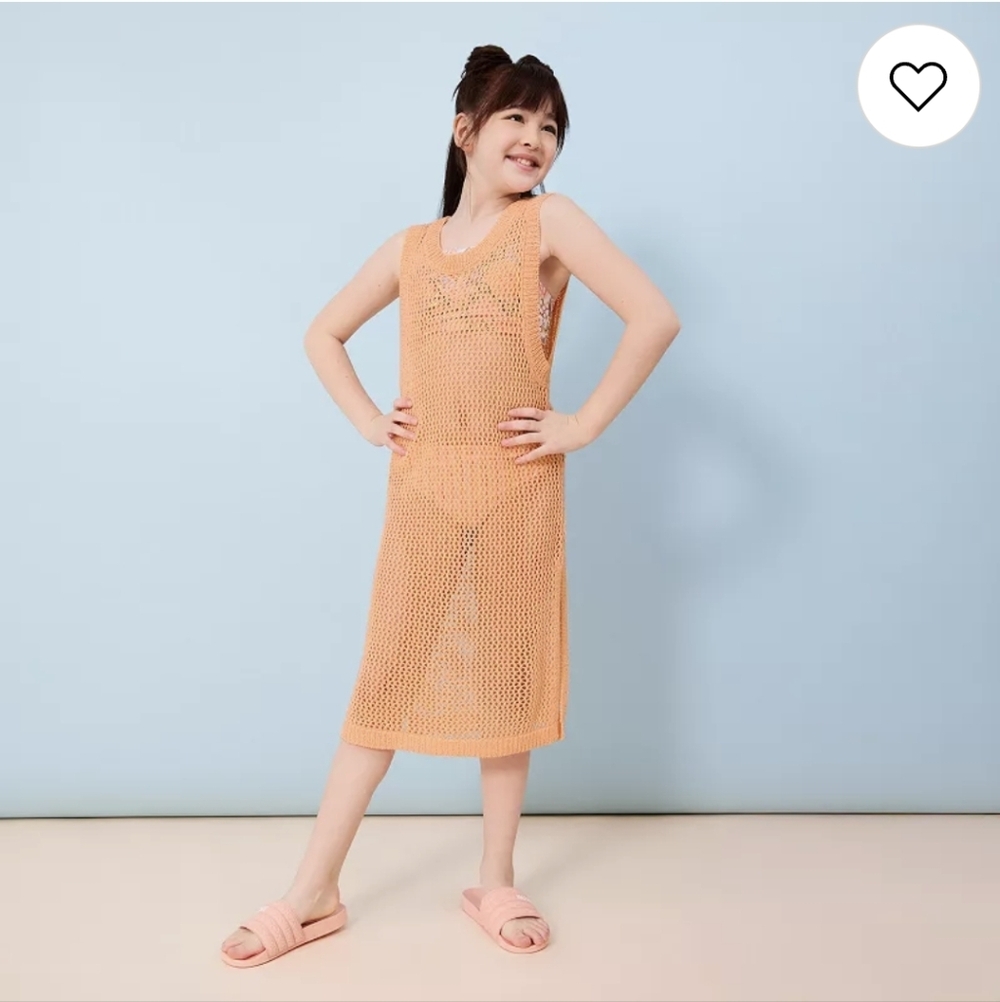 ROXY NEW girls Slip Away Crochet Swimsuit Cover Up